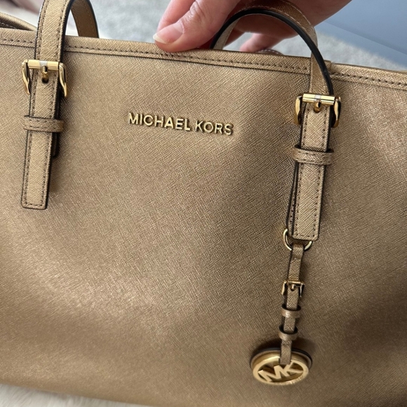 Gold Michael Kors Purse - Picture 6 of 6